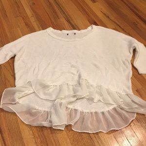 American eagle sweater high low dolman 3/4 sleeve